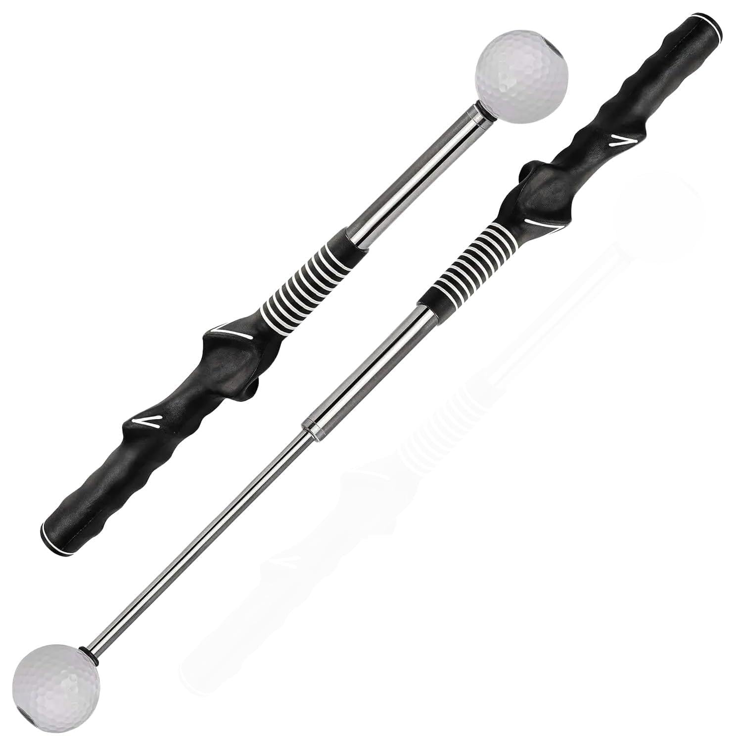 Arttodo Retractable Golf Swing Training Aid, Golf Grip Trainer, Left Hand