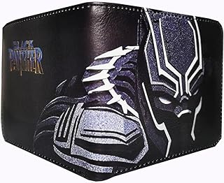Black Panther Wallet, Panther, Superhero Wallet, Hand-carved, Hand painted, Personalized wallet, Handmade wallet, Leather Carving Wallet, carving wallet, 3D Genuine Leather Wallet