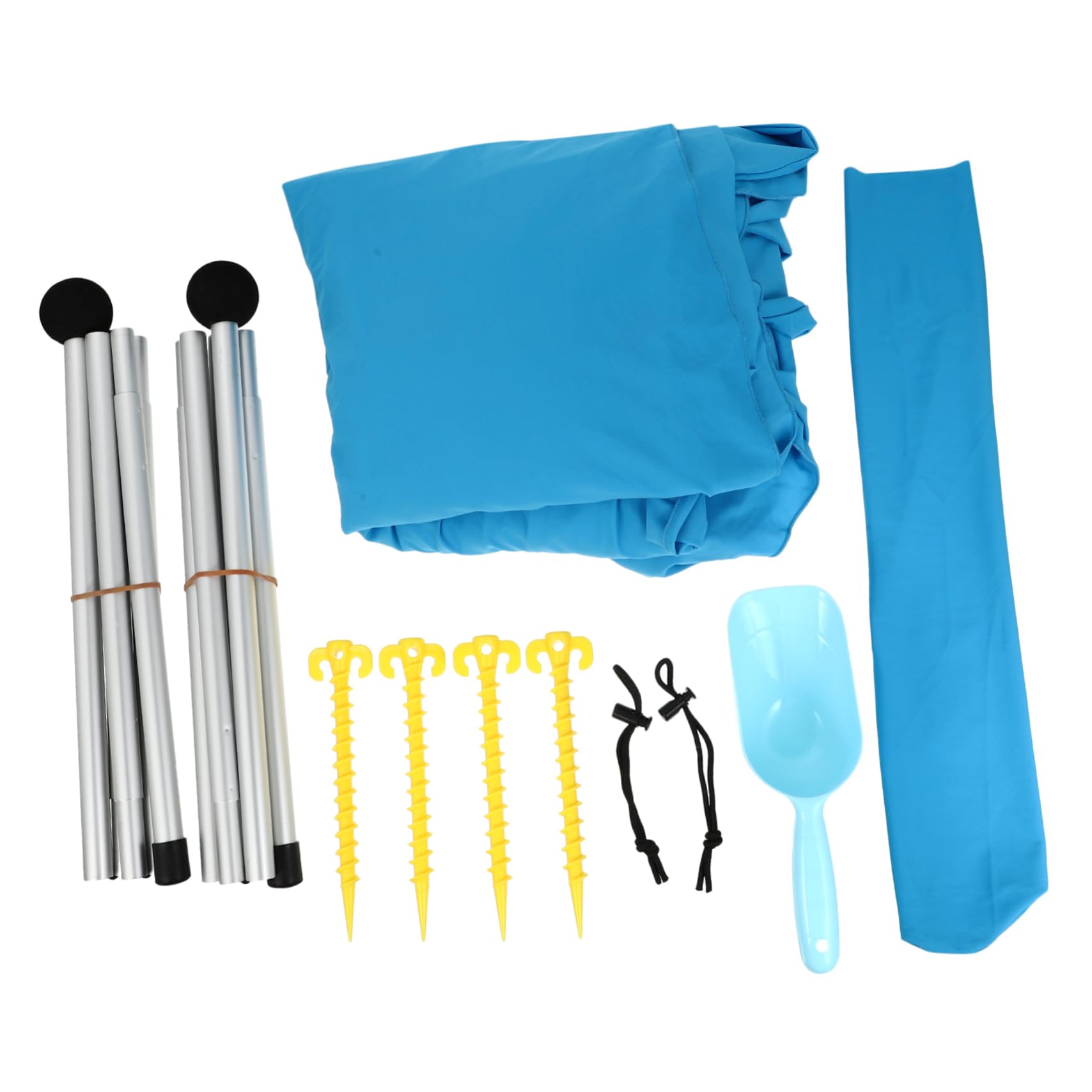 Auvent de plage Happyyami bleu tente de camping et abri solaire multifonctionnel