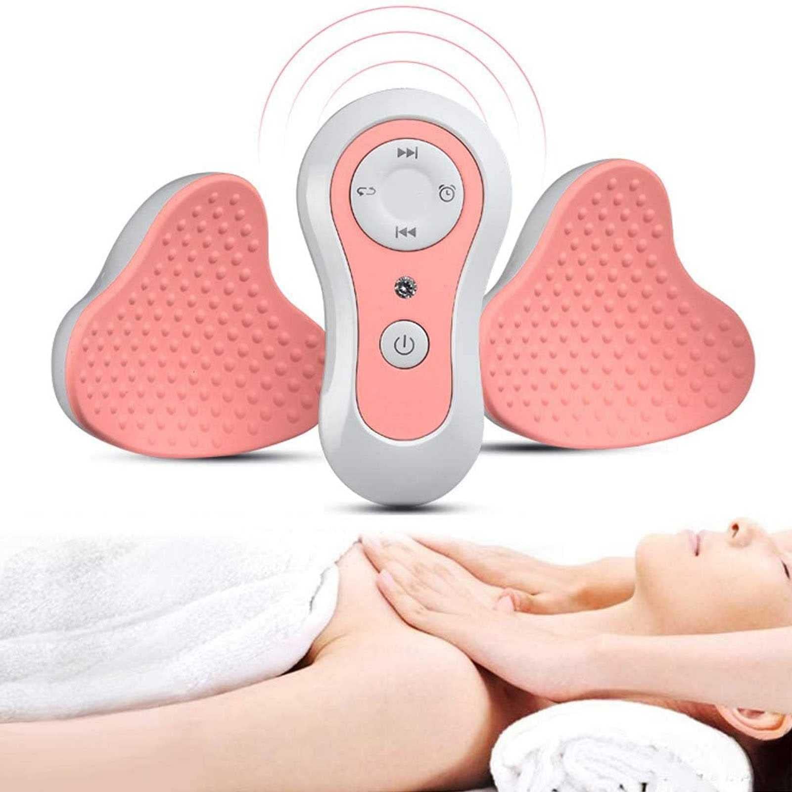 Masajeador de Aumento de Pecho para Mujer, Masajeador de Senos Eléctrico, 3 Niveles de Fuerza 4 Modos, Máquina de Masaje de Senos Anti Flacidez