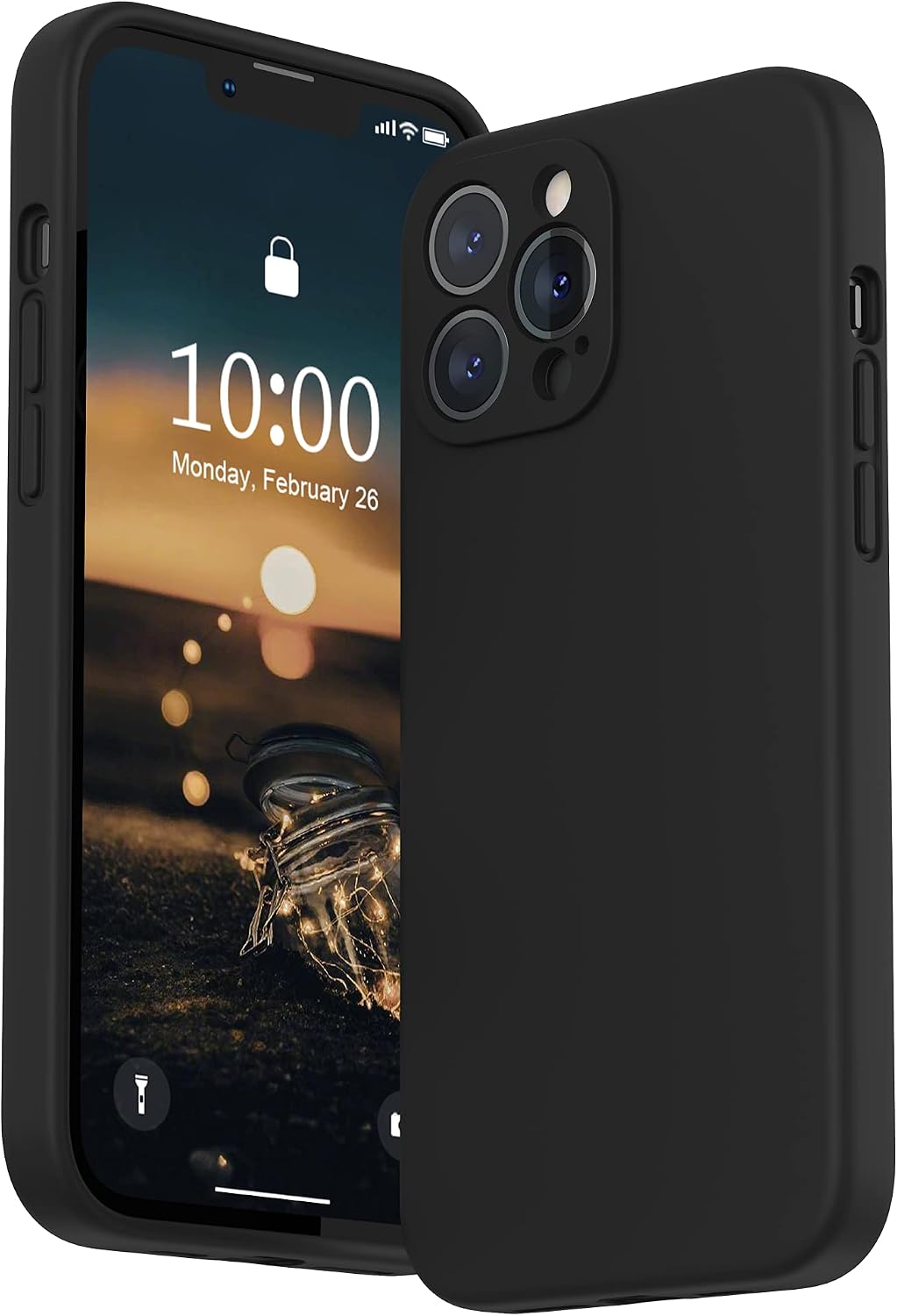SURPHY Compatible with iPhone 13 Pro Max Case with Screen Protector