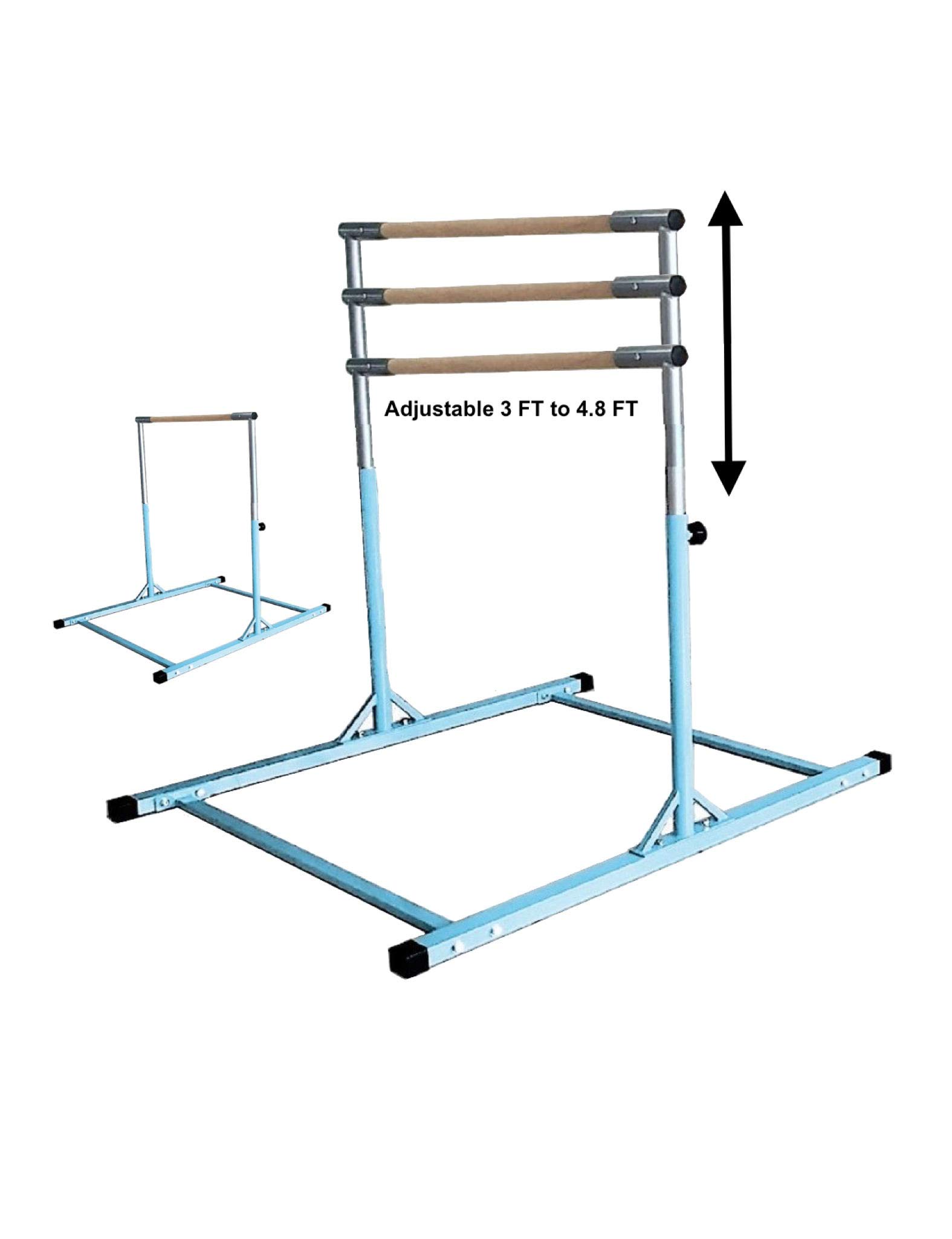Gymnastics Expandable Horizontal Bar Blue Junior