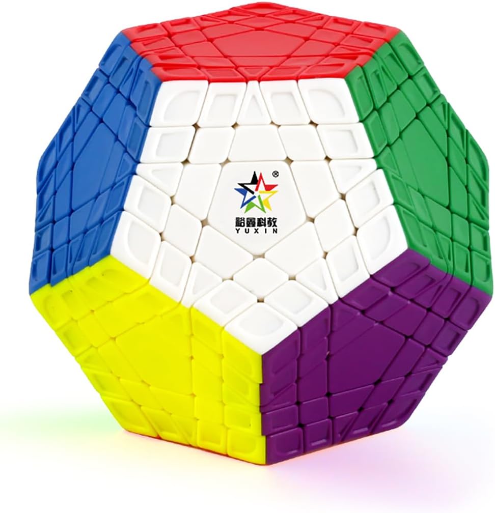 Willking Yuxin Gigaminx stickerless 12 Sided Cube Megaminx 5x5 Layer Speed Cube Gigaminx 5x5 Puzzle Cube