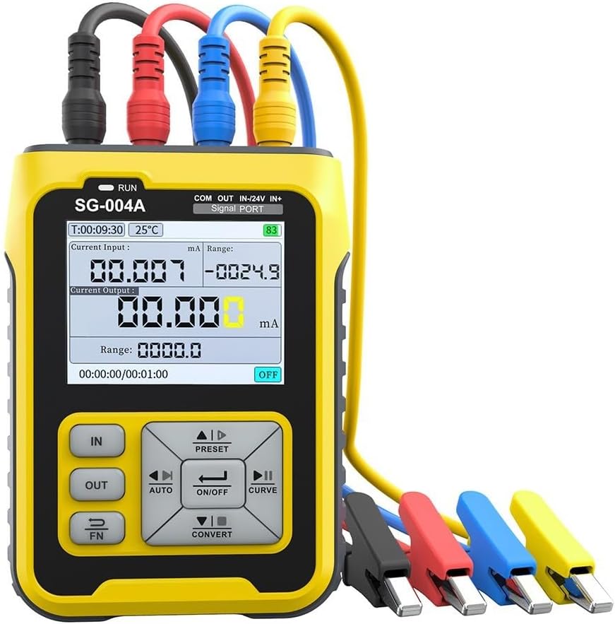SG-004A Mini Multi-function Handheld Signal Generator Calibrator 4-20mA, Current Voltage Adjustable Analog Simulator, USB Firmware Upgrade