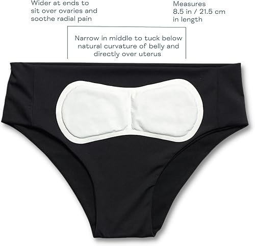 Miniatura 4 de Nyssa Prensas de calor uterinas sobre la marcha, paquete de 2 x 3 (6 prensas), para aliviar el dolor menstrual