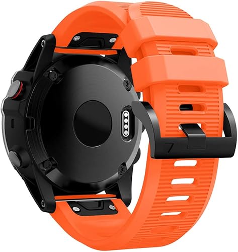 Miniatura 6 de REYDA Correa de silicona compatible con Garmin Tactix 77 ProBravoCharlieDelta, banda de silicona de ajuste rápido de 1.024 in, pulsera deportiva de
