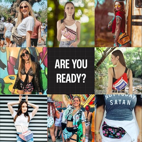 American Flag Fanny Pack I 4th of July Bum Bag Crossbody - Flag For Halloween costumes - USA Fanny Pack for 4th of July accessories for women