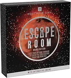 Talking Tables Mars Space Jogo Escape Room | Organize sua própria noite de jogos | para aniversário, jantar, entretenimento para adultos, adolescentes,