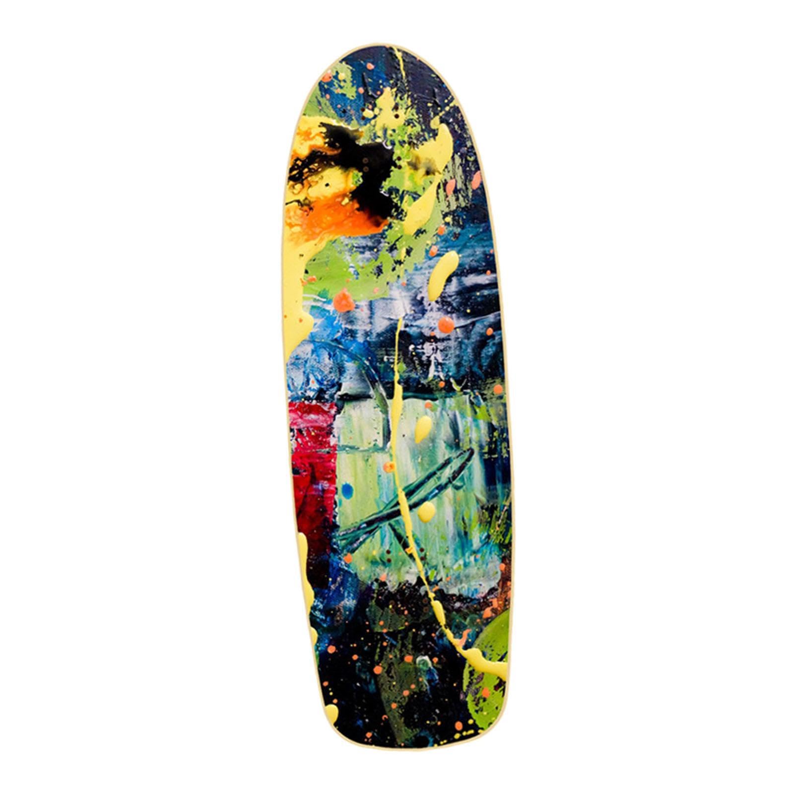 Tavola da skateboard colorata in legno, accessorio di ricambio