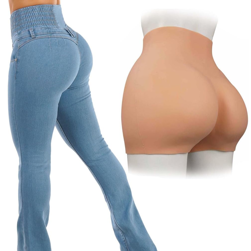 Bragas Moldeadoras De Silicona para Glúteos De Cintura Alta con Diseño En S Abertura En La Entrepierna Realce De Caderas Cintura para Mujeres