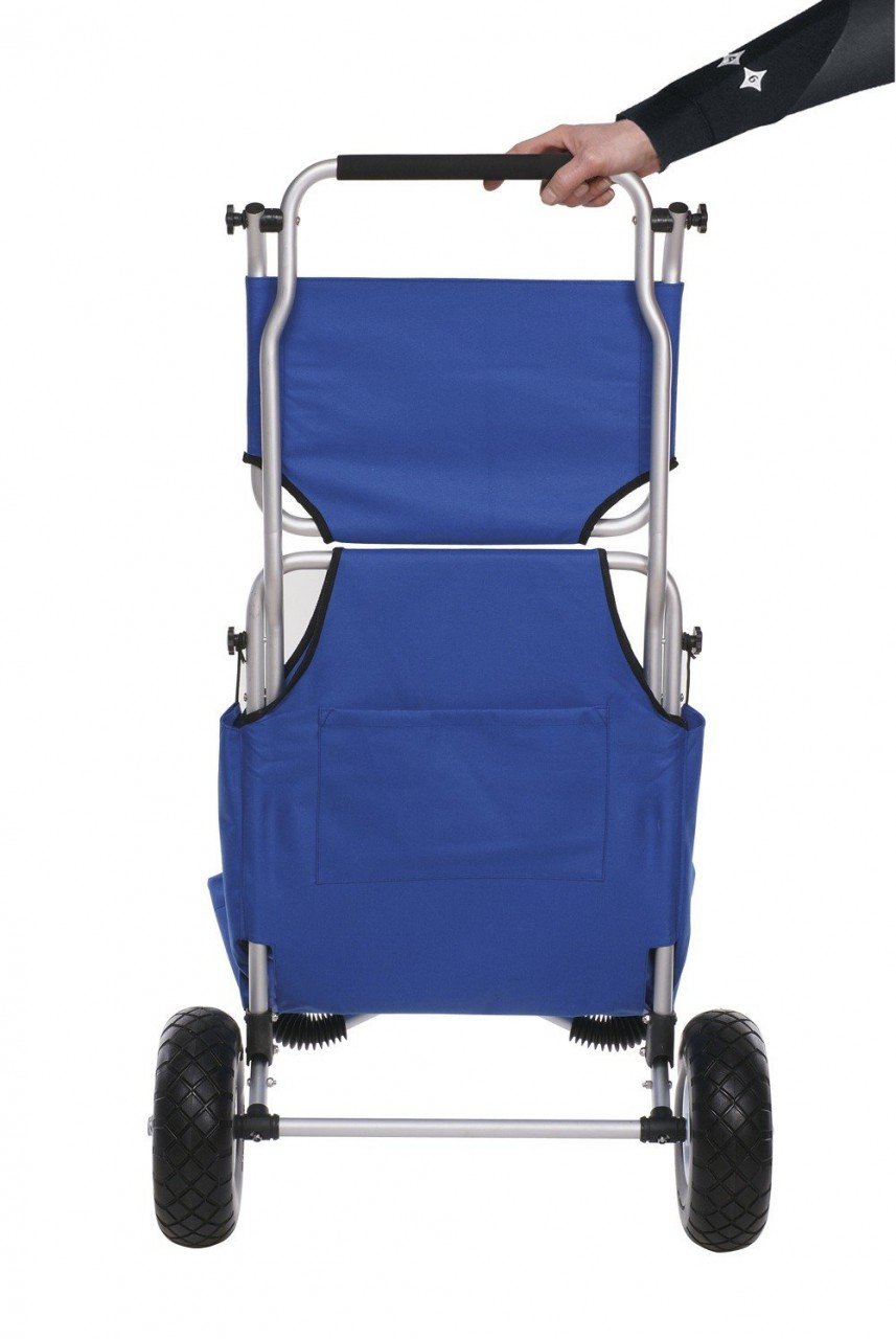 Ascan passeggino da spiaggia surf carrello di trasporto con sedile e parasole