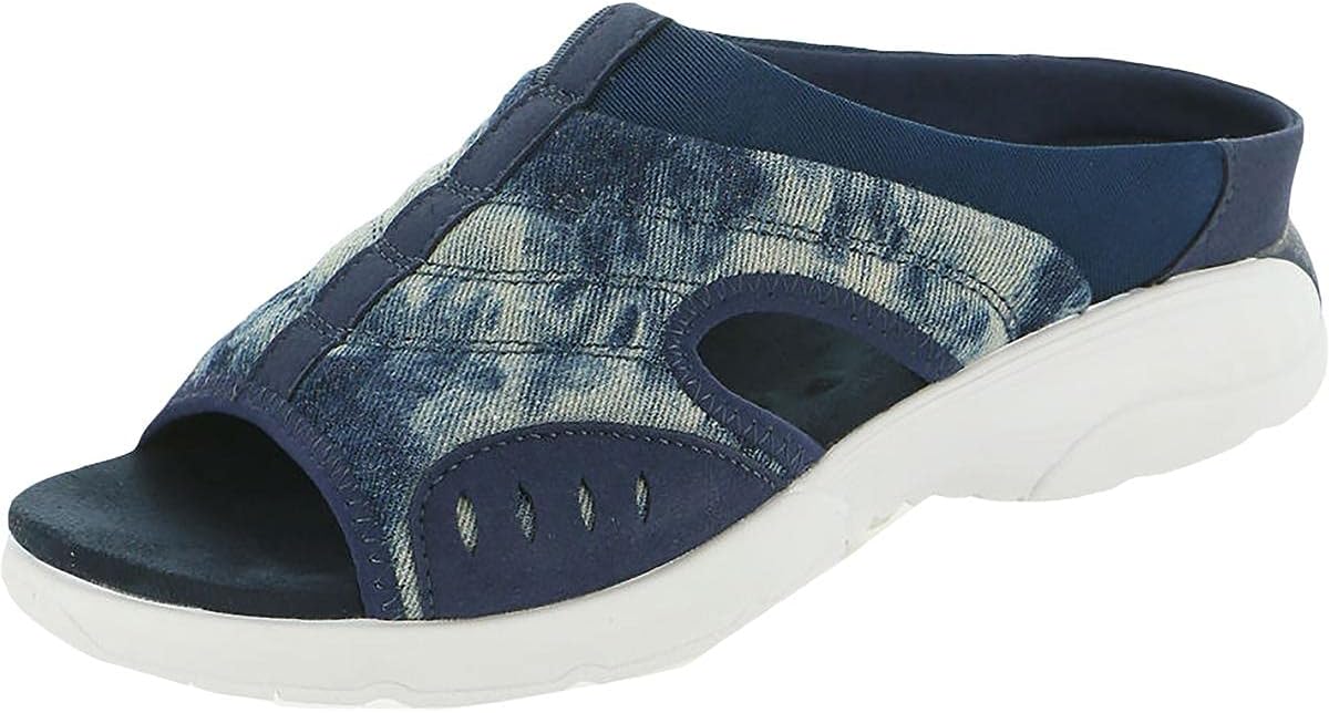 Easy Spirit Women's TRACIEE7 Ballet Flat, Denim 404, 6.5 X-Wide