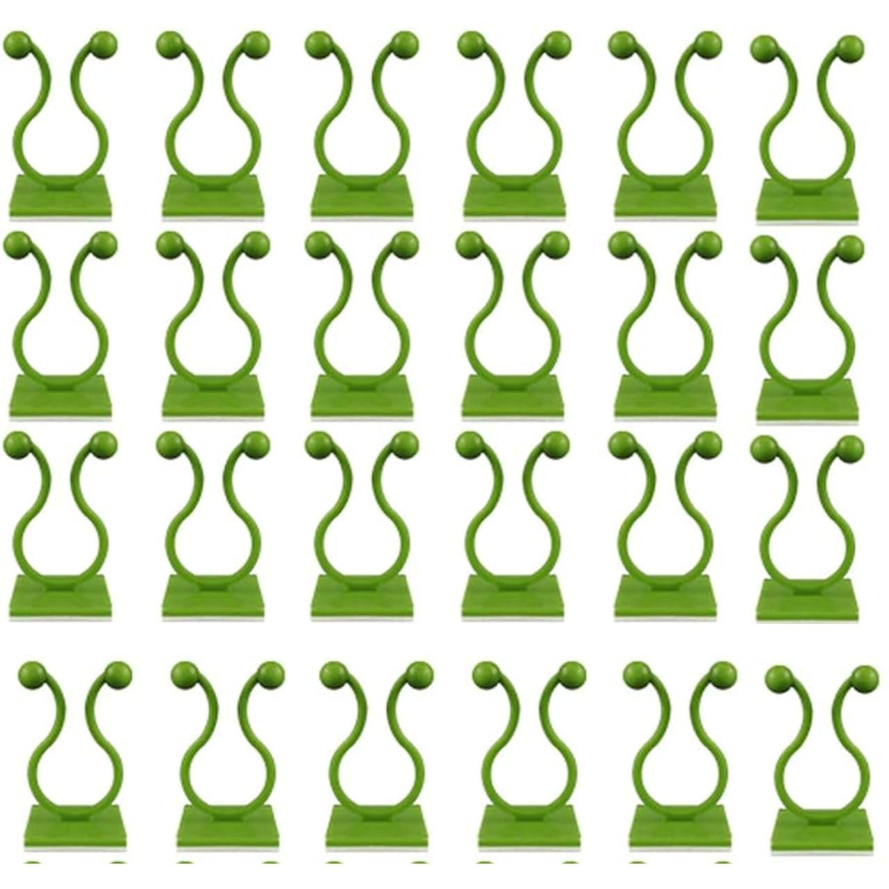 Plant Climbing Wall Clips, 30 Pieces Self-Adhesive Money Plant Support Clips, Vine Plant Fixing Hooks for Climbers, Wires, Ropes, Keys and Home Wall Organisation-image-18
