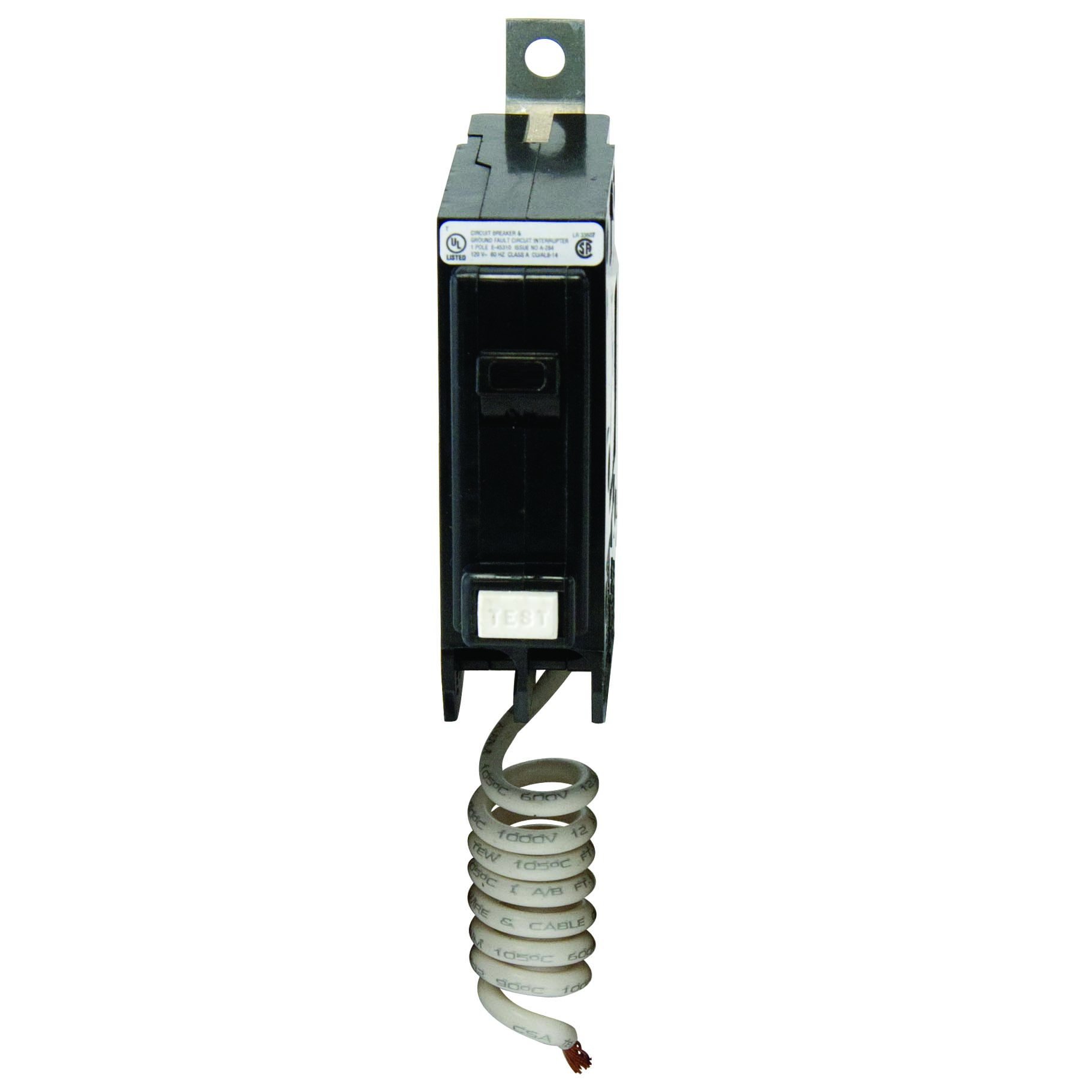 Eaton QBGF1015 Breaker, Bolt On, 15A, 1P, 120VAC, GFCI, Replaced by QBGFT1015
