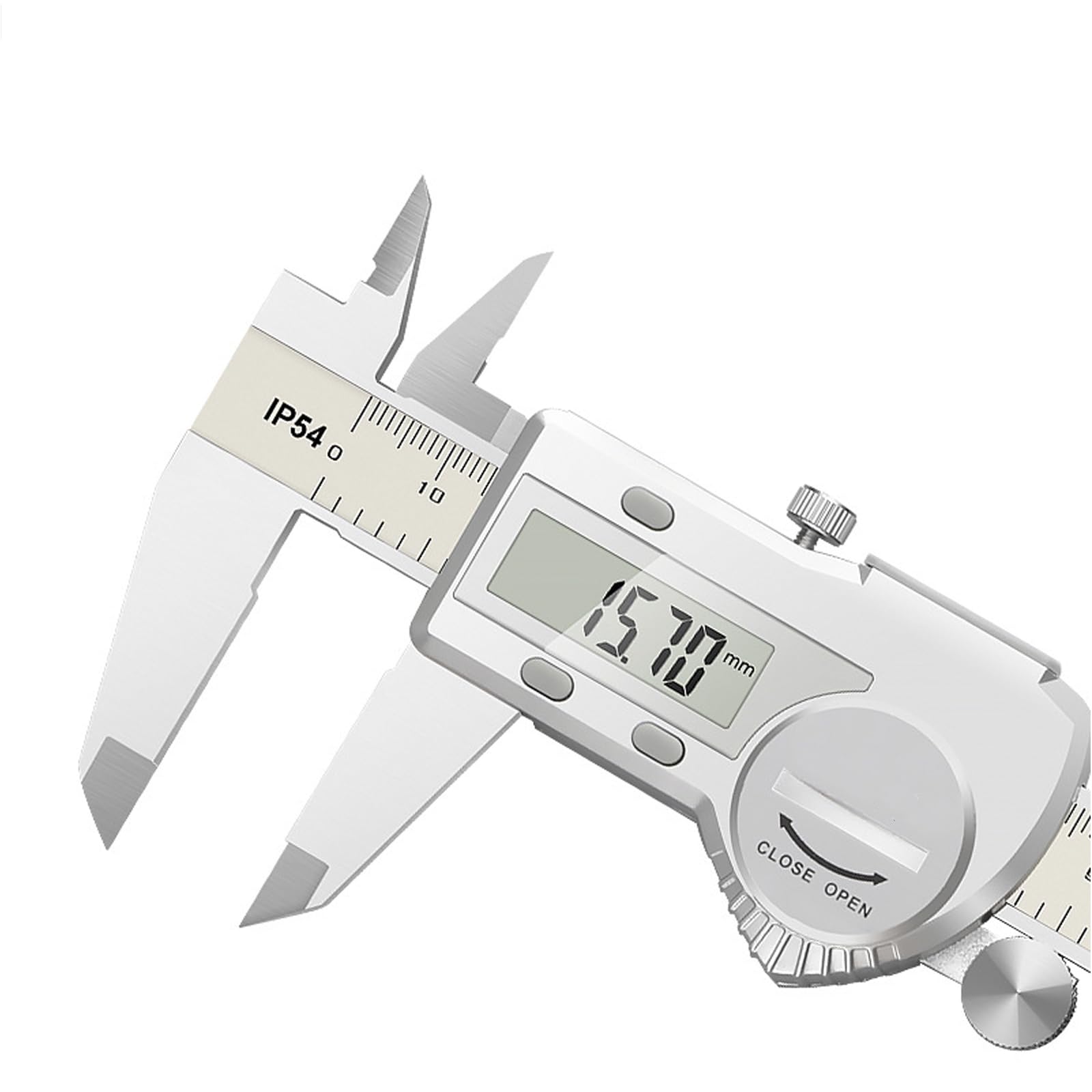 Pie de Rey Digital Impermeable IP54 con Puerto USB, Calibre Digital de Acero Inoxidable con Pantalla LCD, Calibrador Vernier para Mediciones Externas,Internas,Profundidad y Paso,300mm/12"