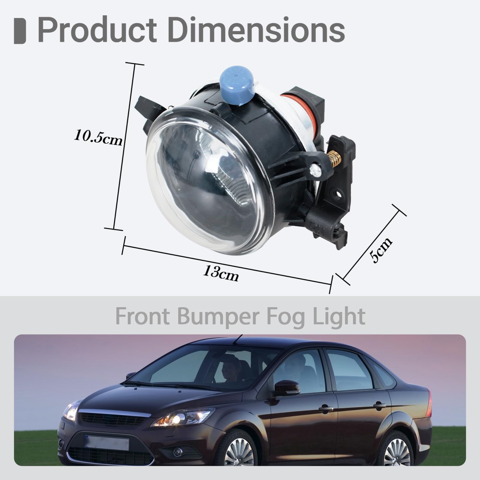 Światło przeciwmgielne przedniego zderzaka do Ford Focus 2005-2007 3M5115K202AB 3M5115K201AB prawy