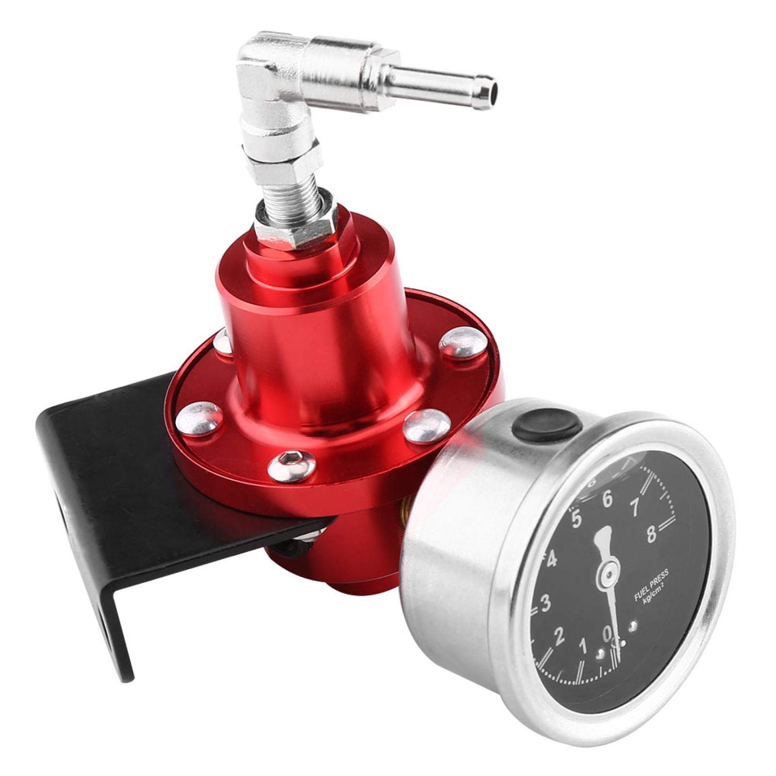 Regolatore Pressione Benzina - Kit Regolare Pressione Carburante Regolatore Carburante Adatto Perfuel Pressure Regulator Kit Black Universal Aluminum Adjustable Fpr With Gauge Automotive
