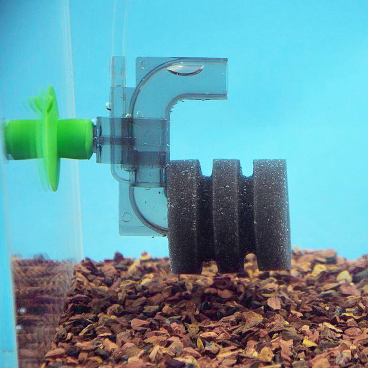 POPETPOP Filtro de esponja para acuario, mini filtro de esponja, filtro de aire para 3 piezas de miniesquina bioquímica para acuario de esponja, filtro de aire