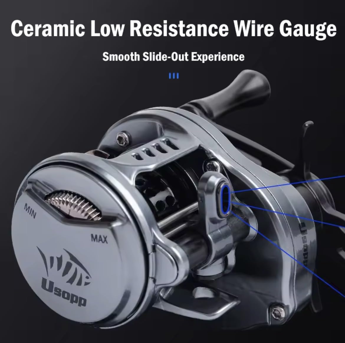 Amazon | NEW USOPP 125g 軽量 丸形 ベイトフィネス リール BFS
