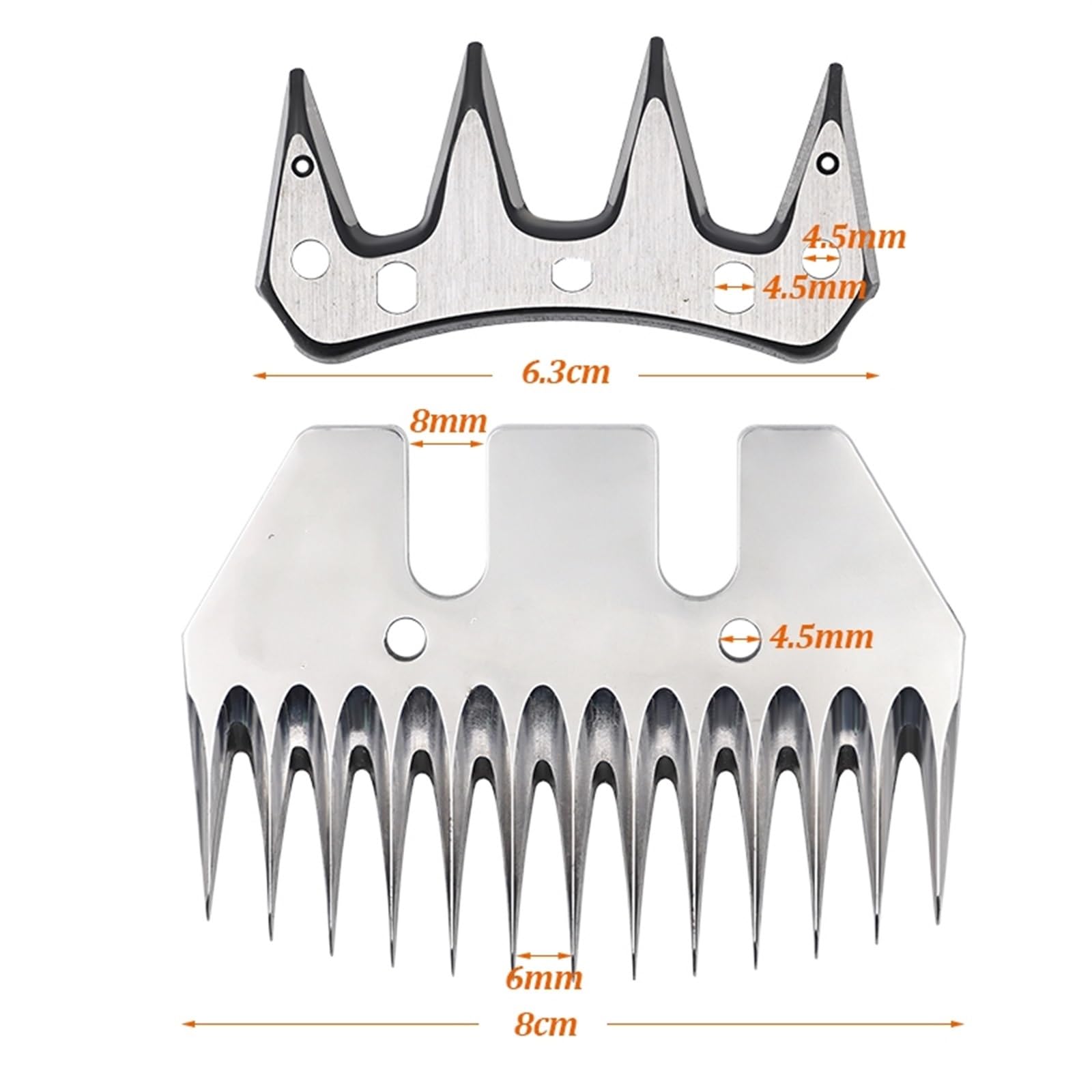 Tosatrici Per Tosatura Delle Pecore Jp-0076 13 Denti 4 Per Lana Pecora Attrezzatura Per Pecore Per Animali Allevamento 13T Capra Tosatura Clipper Pettine Lama(3Set-A)