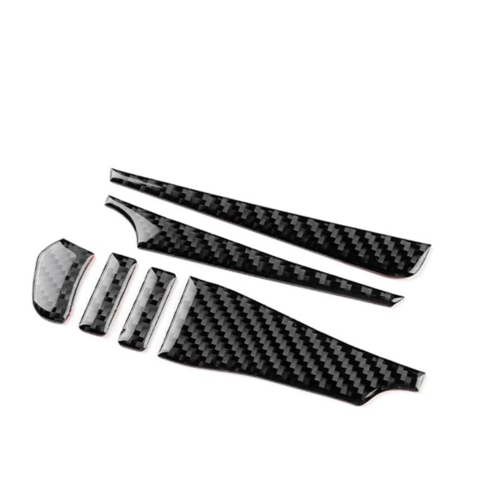 for Mazda 3 for BP for Axela 2019-2025 Soft Carbon Fiber Sticker LHD RHD Car Center Console Accessories Universal Interior Accessories(RHD Black)
