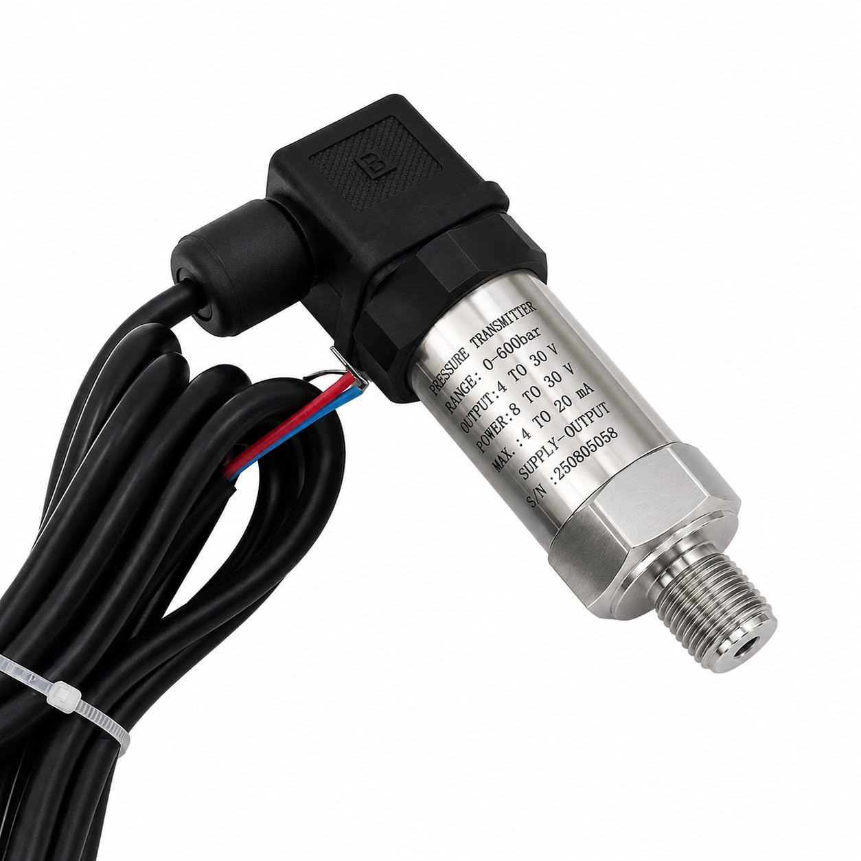 Pressure Transmitter (Pressure Sensor) with Output 4-20mA, 1/4" Bottom Entry, Power 10-30 VDC, Compatible for all Industrial applications, Acc.+/-0.25% (2 meter Wire), Make : PRECISE, 0~1000 bar-image-46