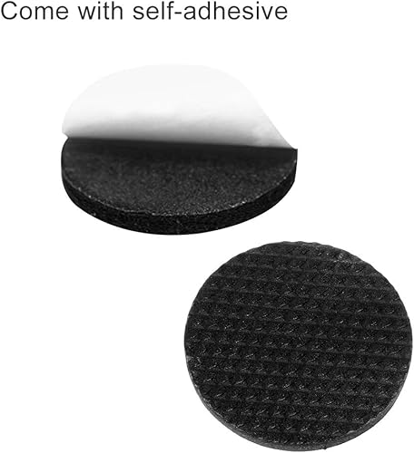 Miniatura 5 de Almohadillas de goma autoadhesivas circulares negras antideslizantes para los pies, protectores de muebles para armarios pequeños electrodomésticos,