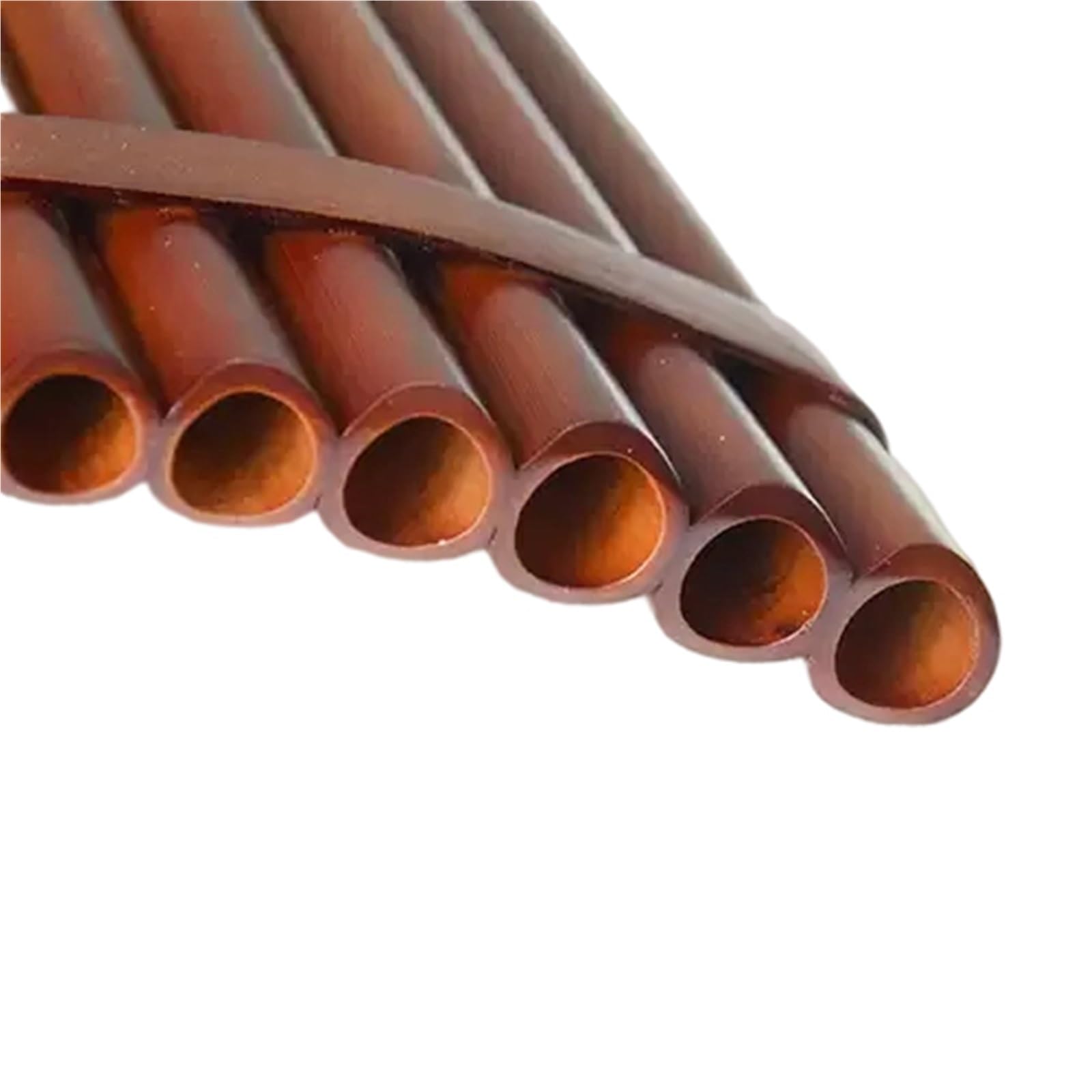 Instrument Flet Pan 22rurowa Fletnia Pana Z Drewnianymi Listwami I Obręczami W Tonacjach G C Kolorze Brązowym(22-tube C major right-hand bass)