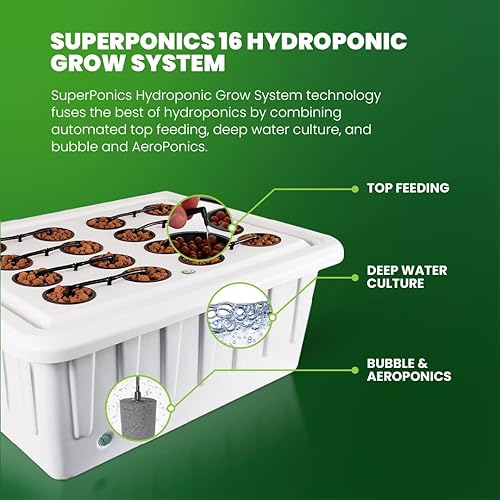 Miniatura 2 de Superponics Sistema de depósito de propagación de plantas hidropónicas Superponics-16