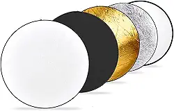 Rebatedor Circular H08B Refletor 5 em 1 Dobrável de 80cm