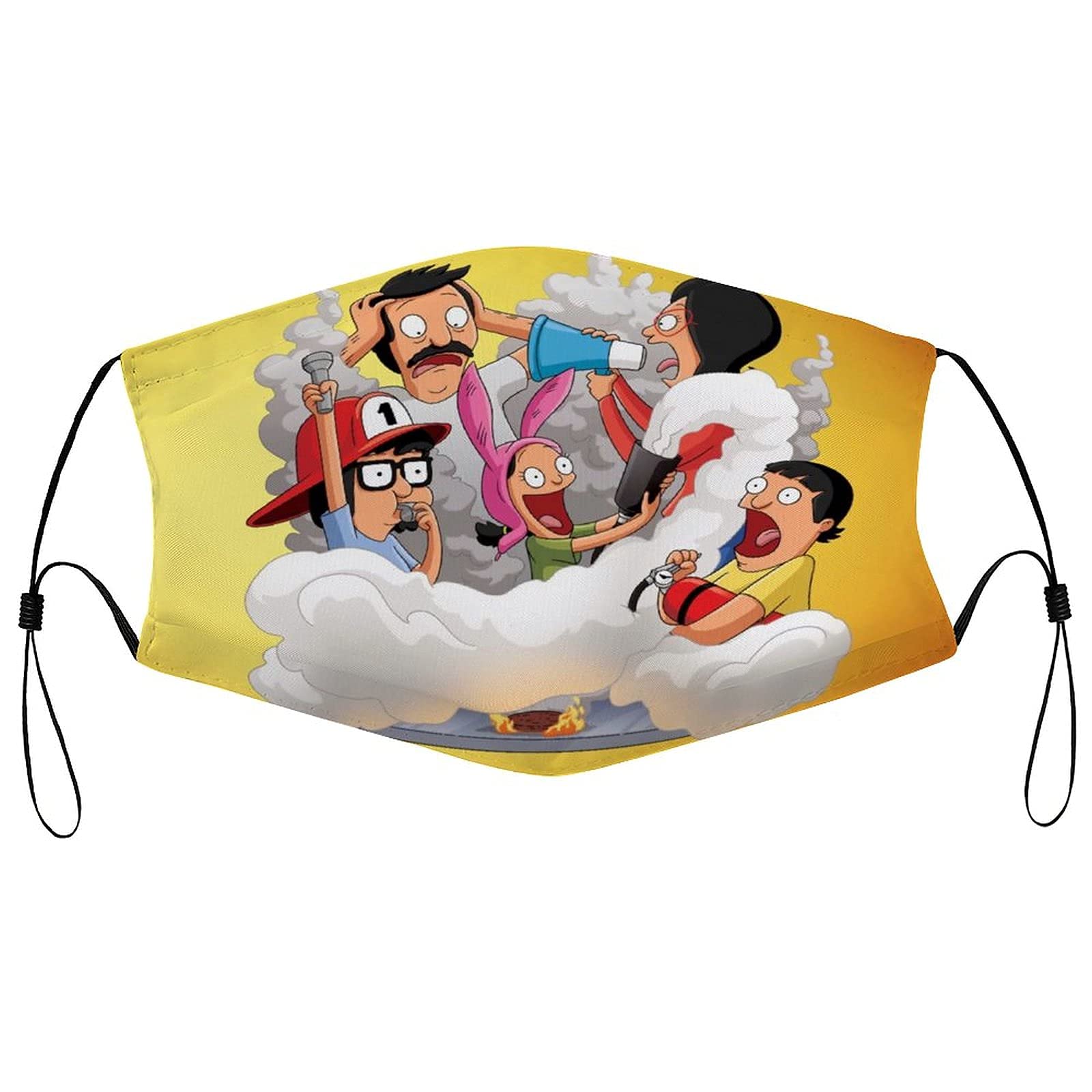 YGZger Bob's Burgers Outdoor Face Mask Reusable Mask Cover Breathable sports masks Adjustable Face Mask for Men/Adult