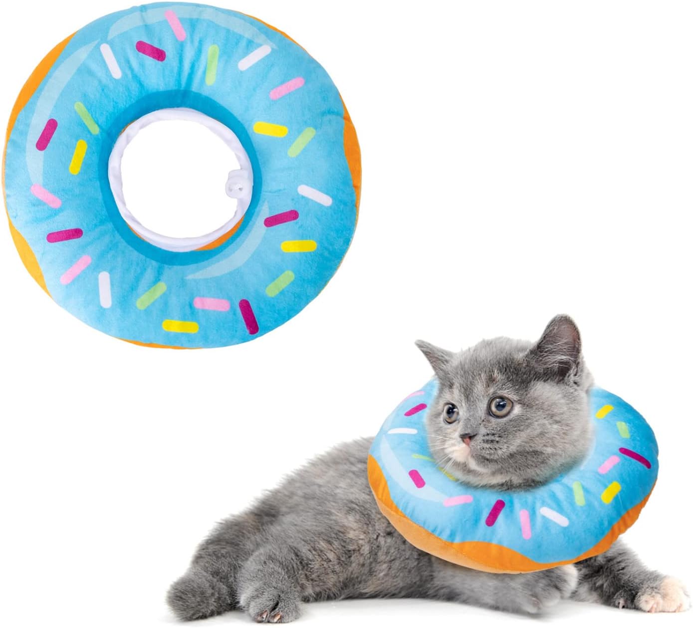 Nobleza Cat Cone Collar Soft, Adjustable Cat Recovery Collar Cat Donut