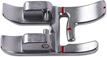 DreamStitch 821007096 Snap ON Right Edge Bi-Level Presser Foot for Pfaff IDT System Sewing Machine DL-EM-821007096