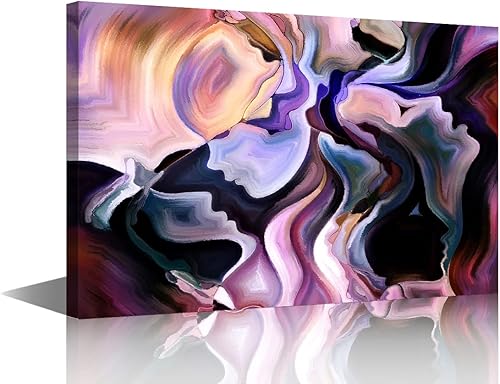 Decoración de pared para sala de estar, imágenes impresas en lienzo, ilustraciones abstractas de giclée, 1 panel, impresión de galería, decoración