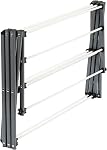 Honey-Can-Do DRY-01306 Folding 42-Inch Clothes Drying Rack, Silver/White