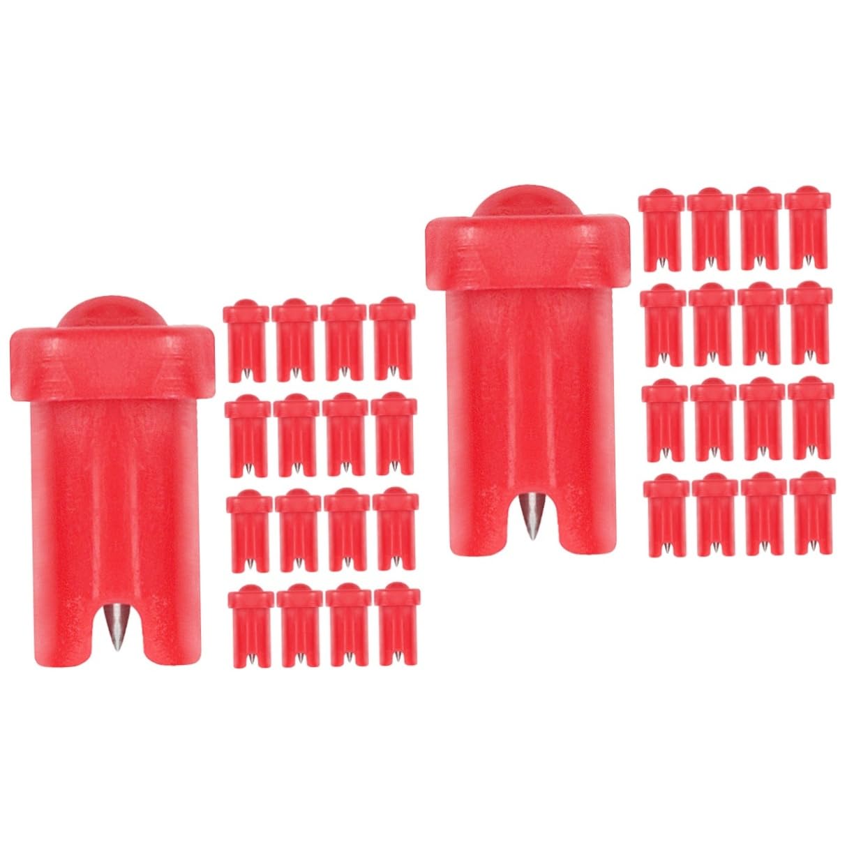 HAPINARY 2sets Convenient Lash Extension Supplies Bottle Pin Eyelash Needle Eyelash Bottle Needles Blocking 100pcs*2