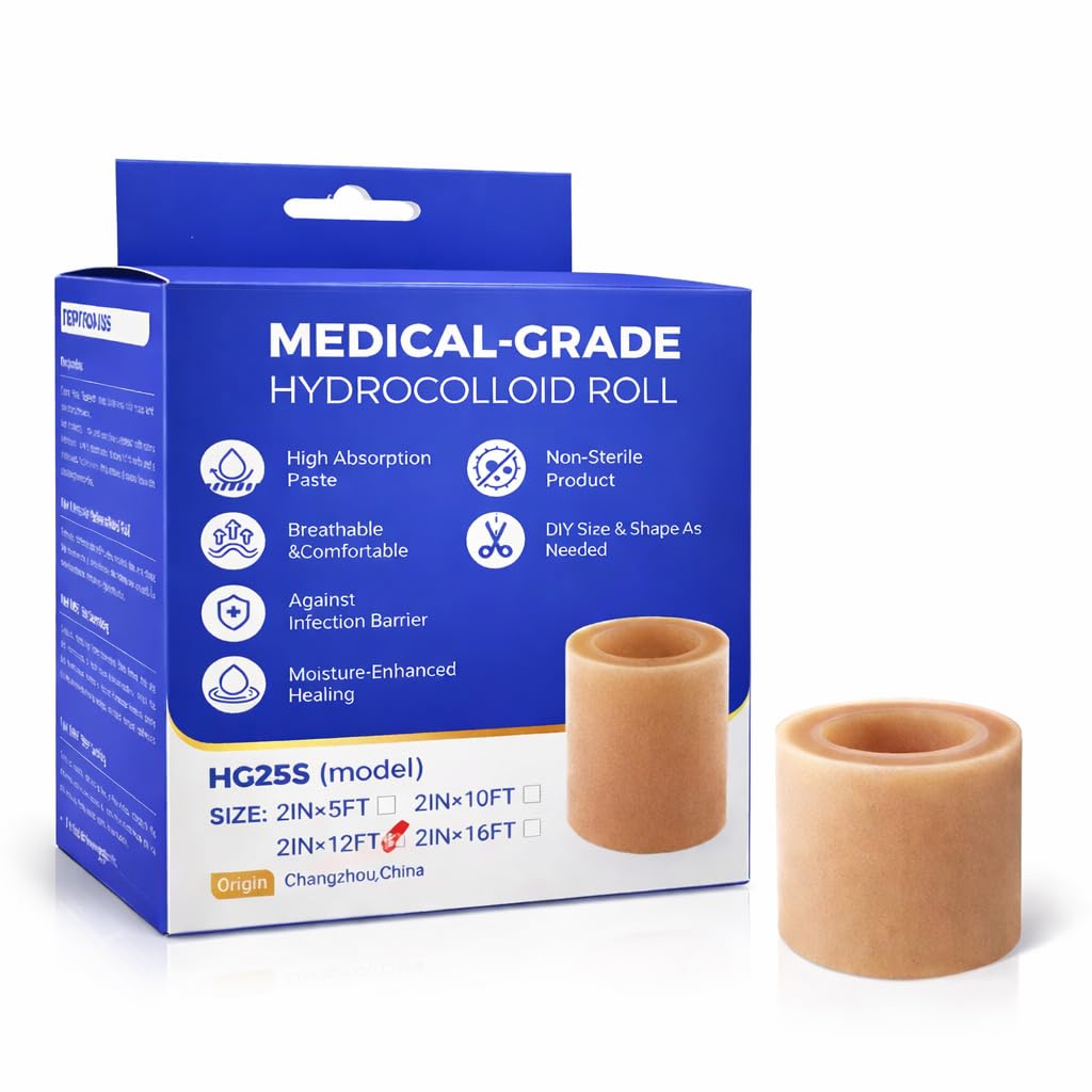 CLEVERTIN NEST Medical Grade Hydrocolloid Dressing Roll, For Wound And Acne Care, Waterproof Wound Care Tape, Cut-to-Fit for Blisters, Burns, Acne & Skin Protection, 5 cm x 365cm(12feet)-image-35