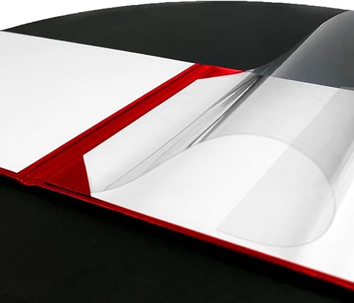 Miniatura 5 de Happy Secret Funda para diploma de 8.5 x 11 pulgadas, titular de certificado de graduación, cuero liso (rojo)