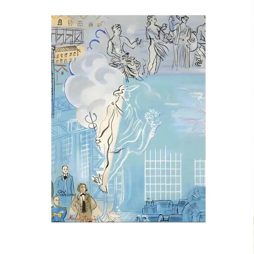 LHHJF LJHFA Raoul Dufy Exhibition Poster Museum Vintage Wall Art Raoul Dufy Canvas Painting And Prints Modern Home Decor Picture 40x60cmx1 No Frame