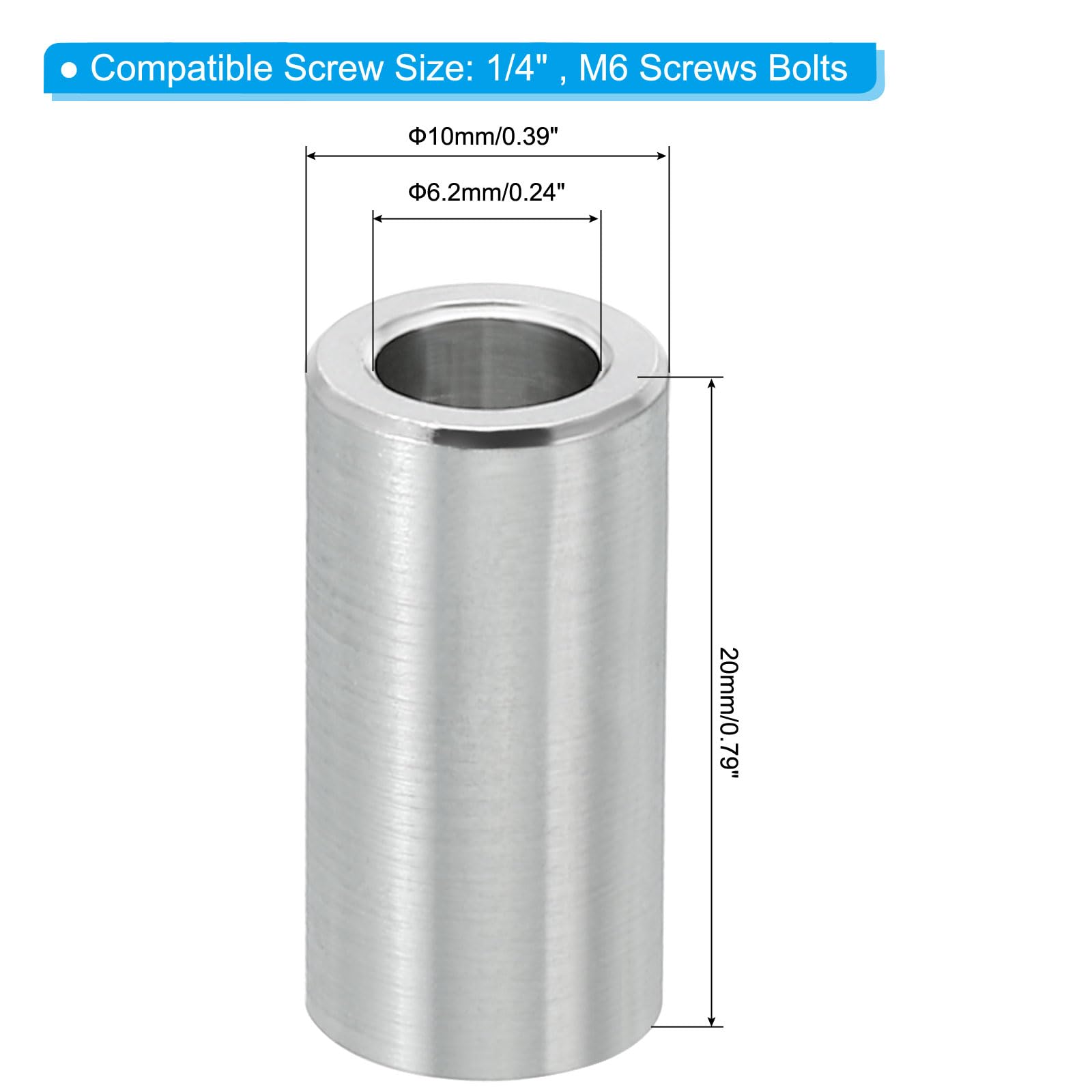 PATIKIL M6 Aluminum Spacers - Image 2