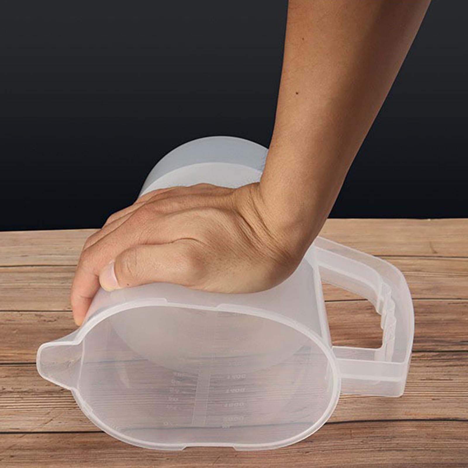 Miscelazione Del Lanciatore Per Bevande | D'acqua In Plastica Da 2000 Ml Con Coperchio | Contenitore Di Succo Di Facile Miscela | Lo Stantuffo Del Mixer Regolabile Per Il Succo Di Miscela, Il L