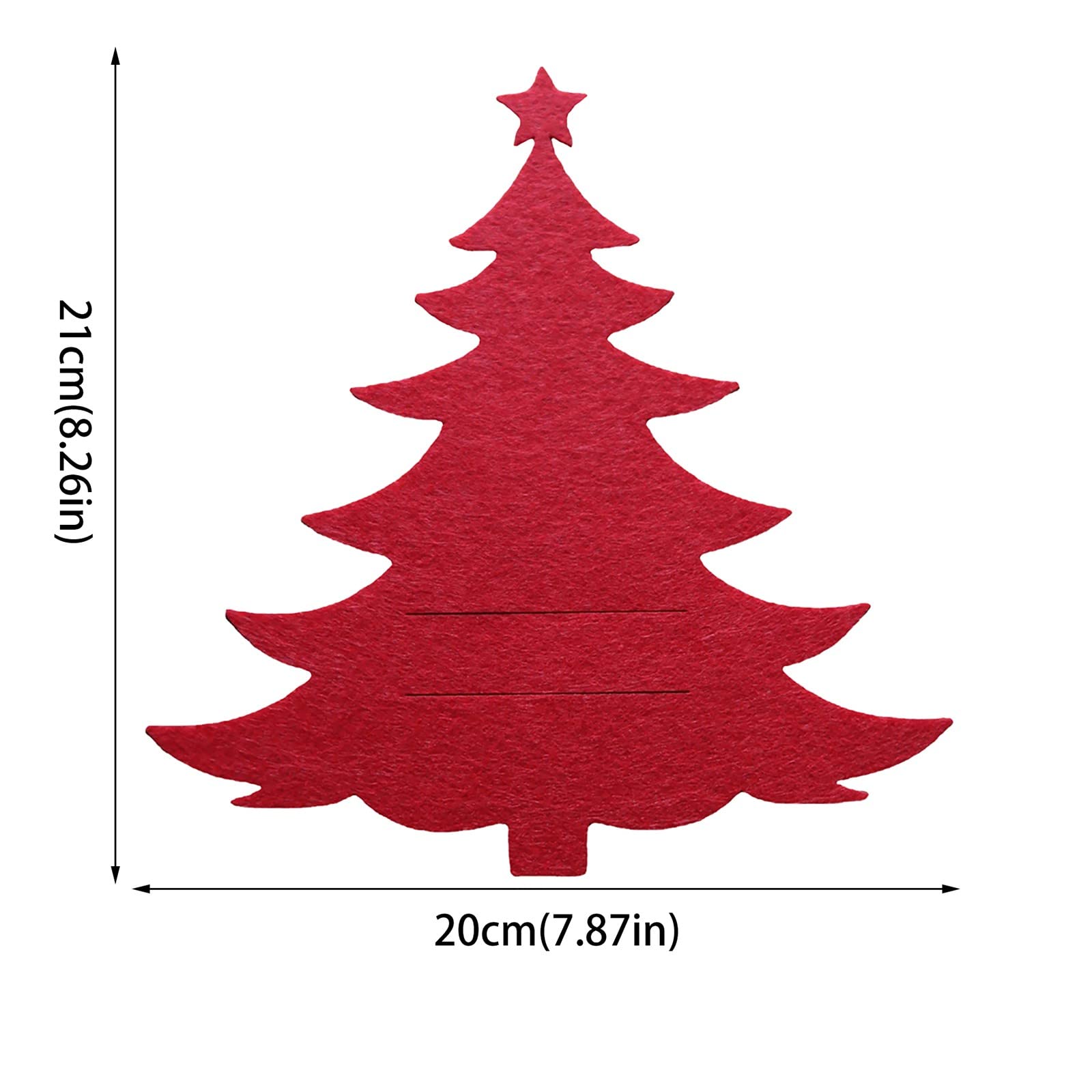 Set Da 4 Sacchetti Portaposate Natalizi A Forma Di Albero In RPET, Ecologici E Riutilizzabili, Decorazione Tavola Festiva, Verde - 4