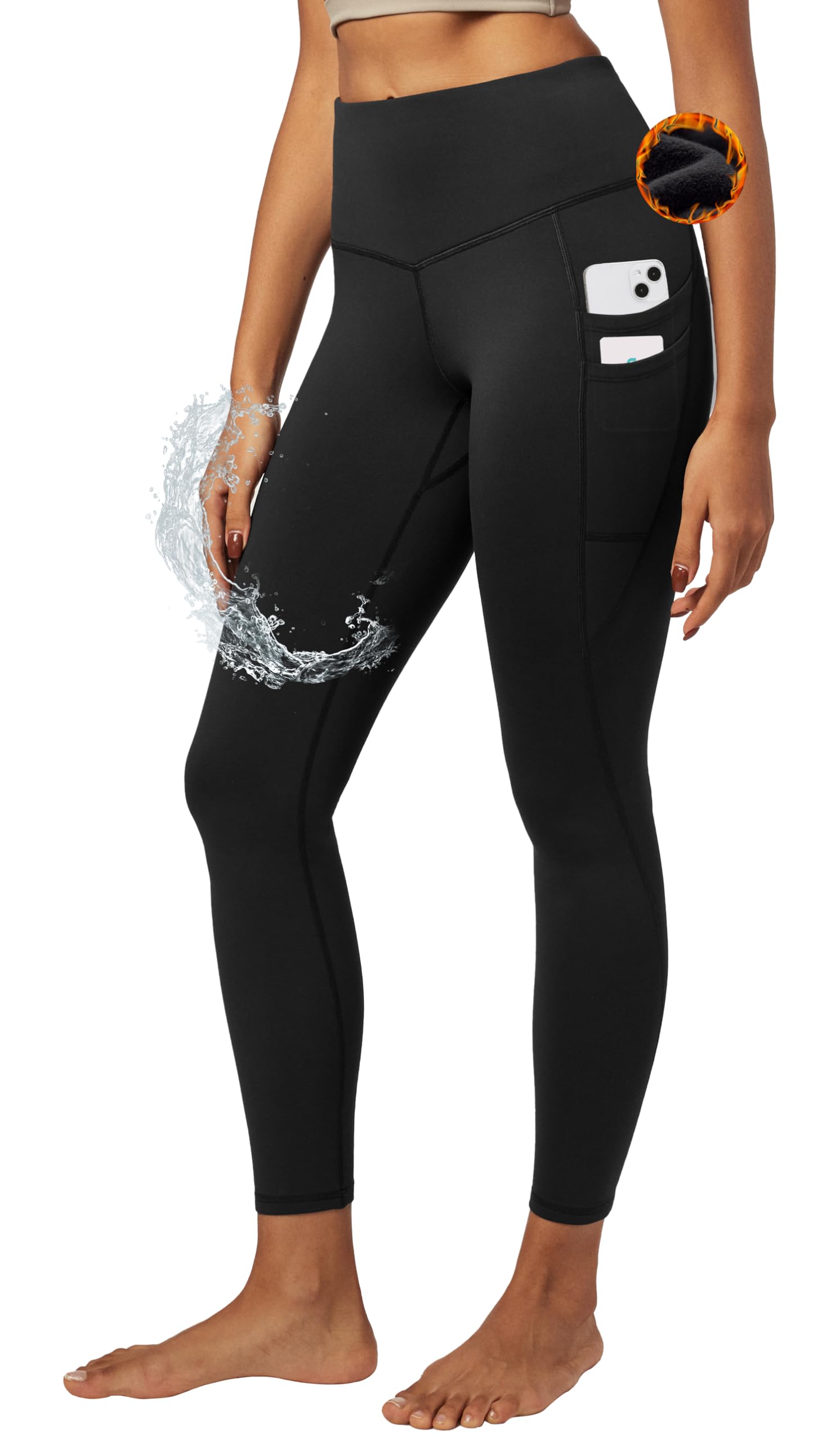 IUGA Water Resistant Fleece Lined Leggings