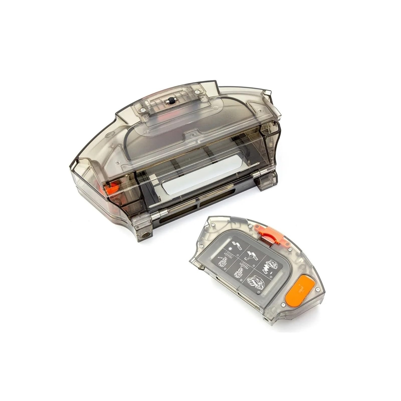 Shiketong 1PC Water Tank Bin 2 In 1,Compatible For ABIR,K30 K20 Robotic Vacuum Cleaner Spare Parts Replacement Accessories