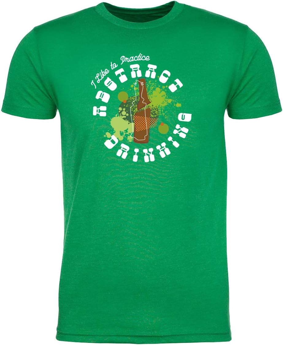 I Like to Practice Abstract Drinking Funny St Patrick's Day, Funny Men's Shirts