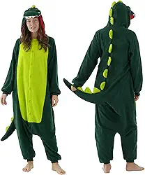 Pijama para adultos, fantasia de Halloween de pelúcia, peça única, cosplay para mulheres, homens, casais
