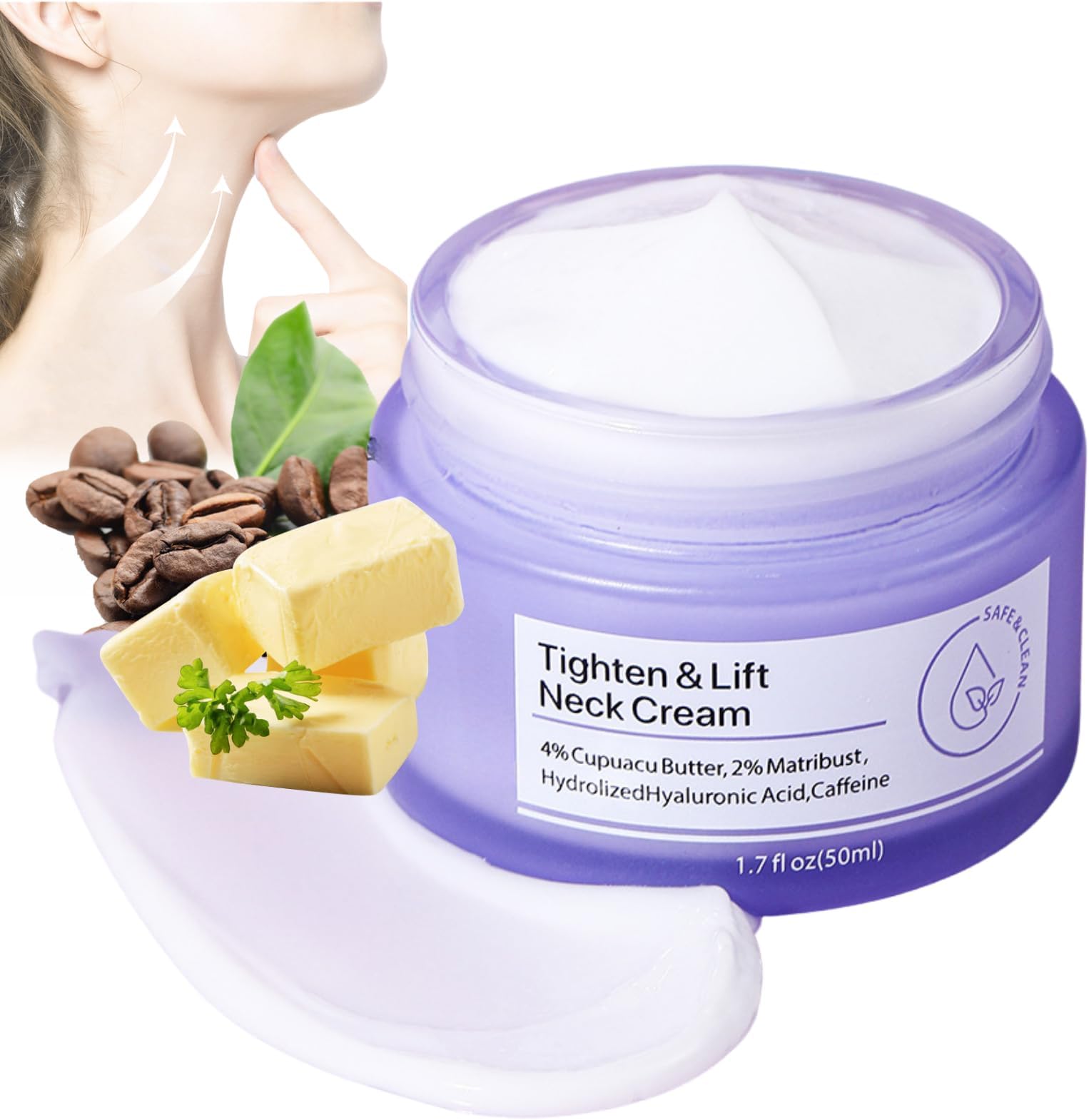 Tighten and Lift Neck Cream - Neck Cream - Neck Firming Cream - Best For Tightening Sagging Skin - Neck Firming Cream - Skin Firming Cream For Moisturizing 50ml