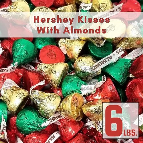 Hersey Milk Chocolate Kisses With Almonds, (6 Lbs