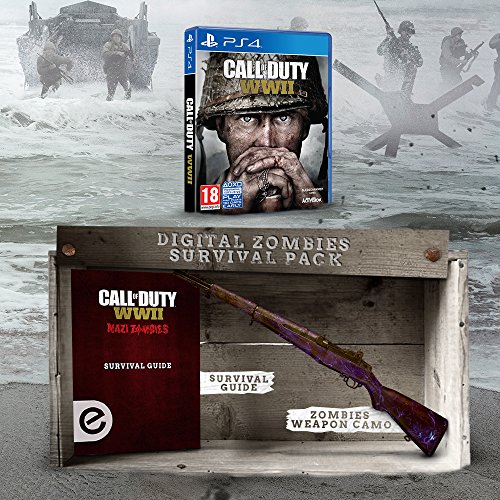 Image of Call of Duty庐: WWII + Digital Zombies Weapon Camo + Zombies Prima Strategy Add-On (Exclusive to Amazon.co.uk) (PS4)