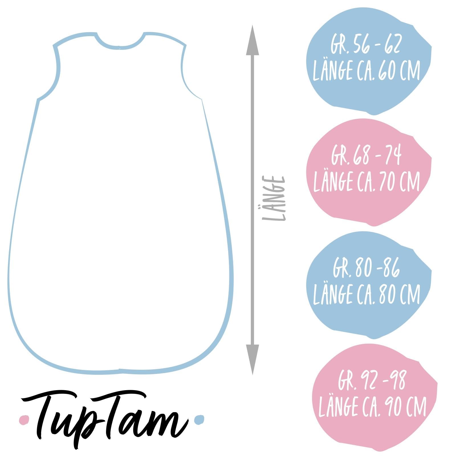 TupTam Gigoteuse Bébé 2.5 TOG – Turbulette Toutes Saisons Sans Manches avec Fermeture Éclair Latérale